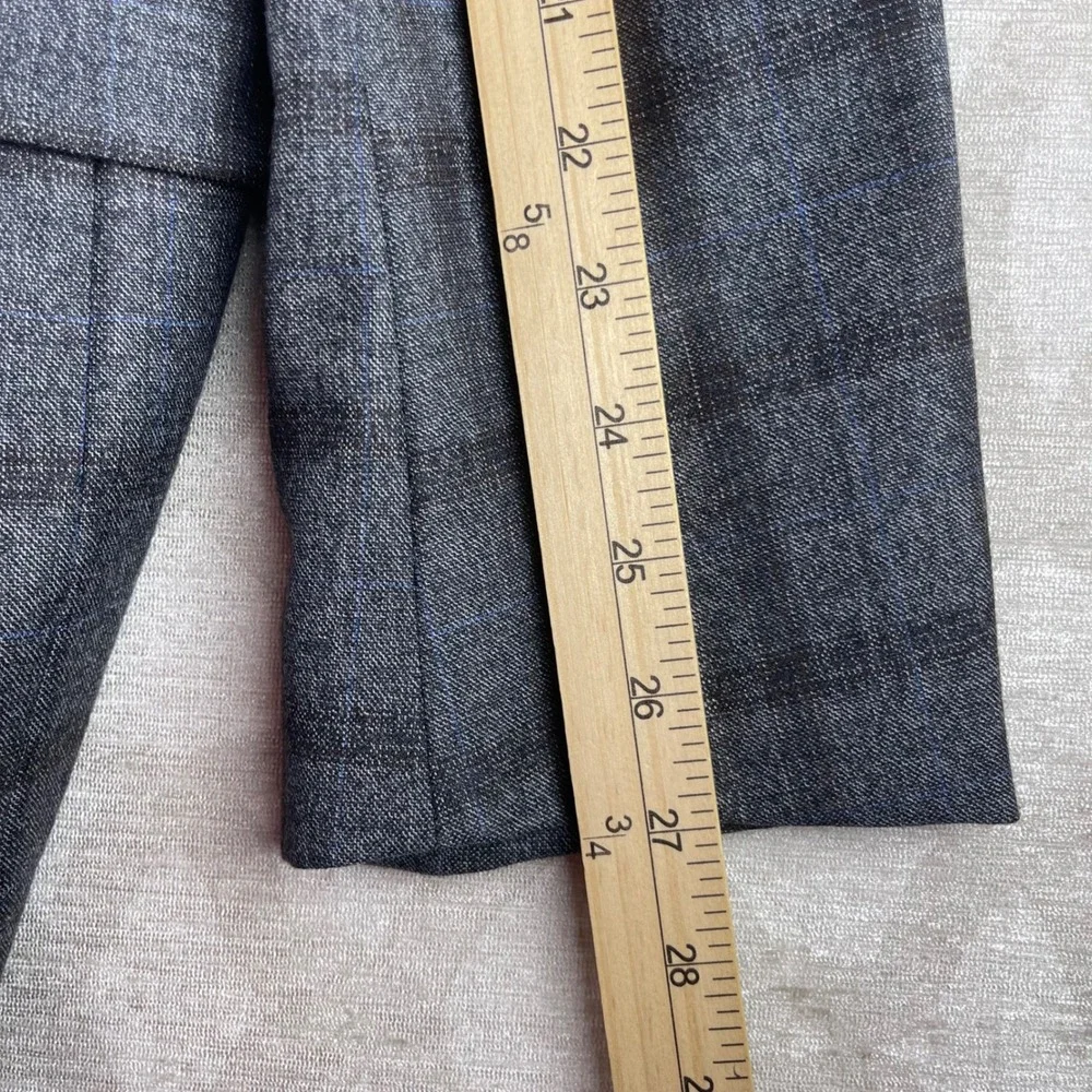 Brooks Brothers Regent Sport Coat Mens 44R Grey Plaid E.Thomas Wool Blazer Italy